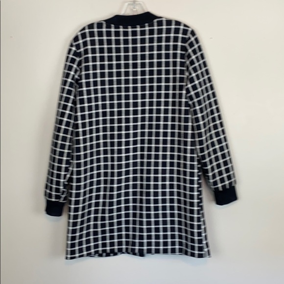 Sanctuary Window Pane Print Lightweight Zip Up Sweater Jacket Size Medium - Picture 6 of 11